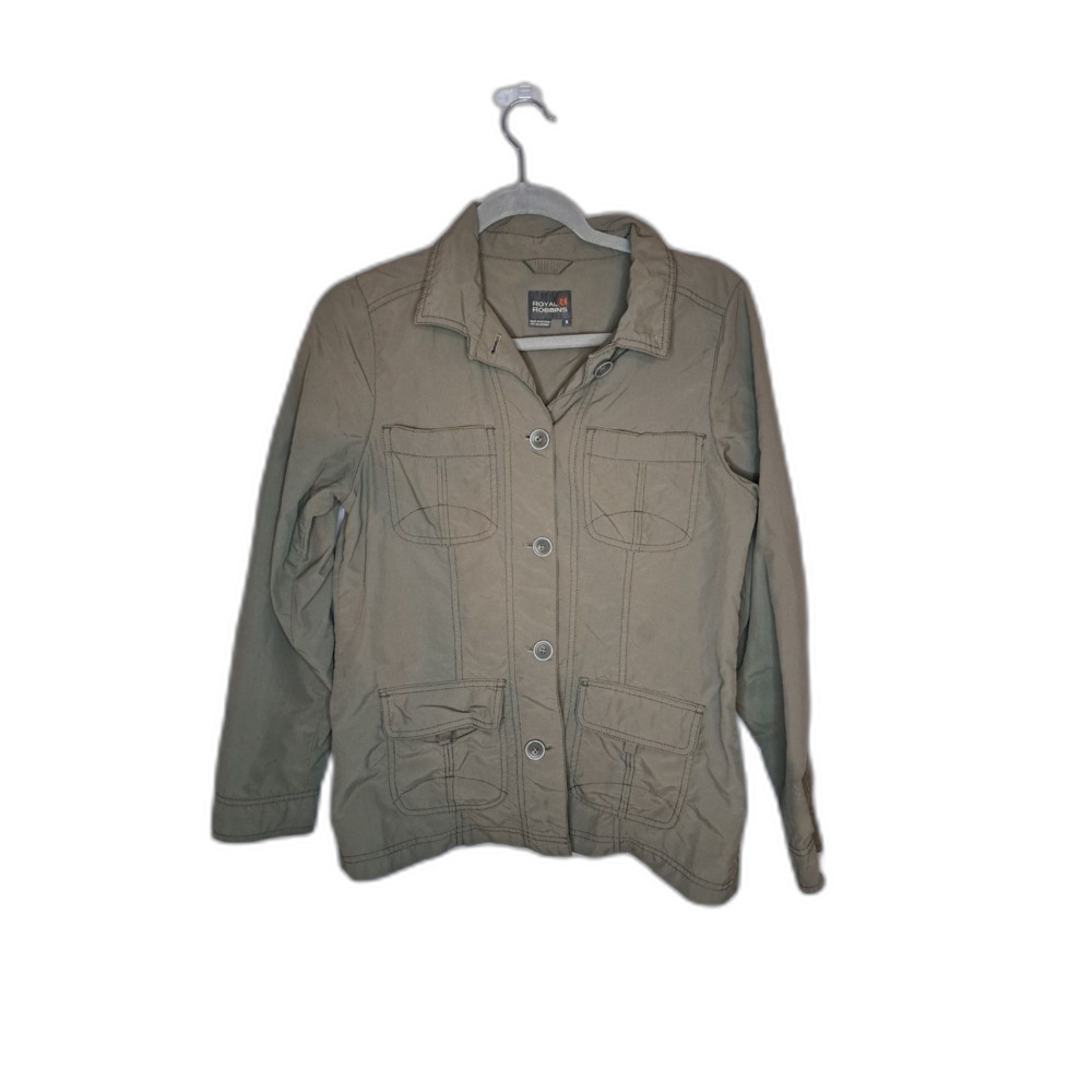 Royal Robbins Women's Military Utilitarian Army Green Jacket Size Small